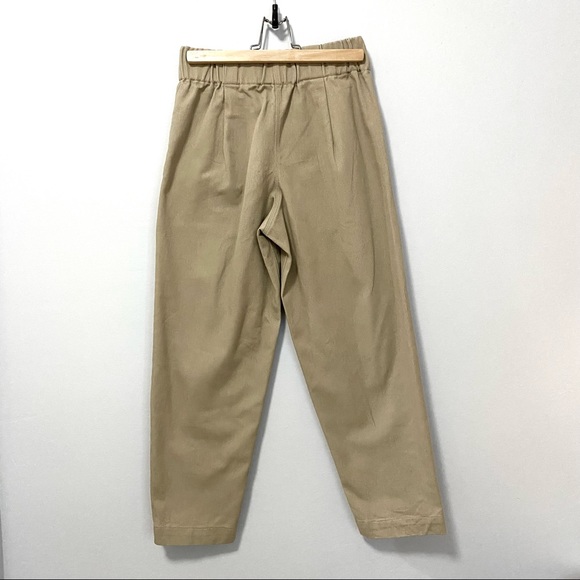 Elastic Waist Twill Pleated Pant Trouser 25-6” W - Picture 3 of 6